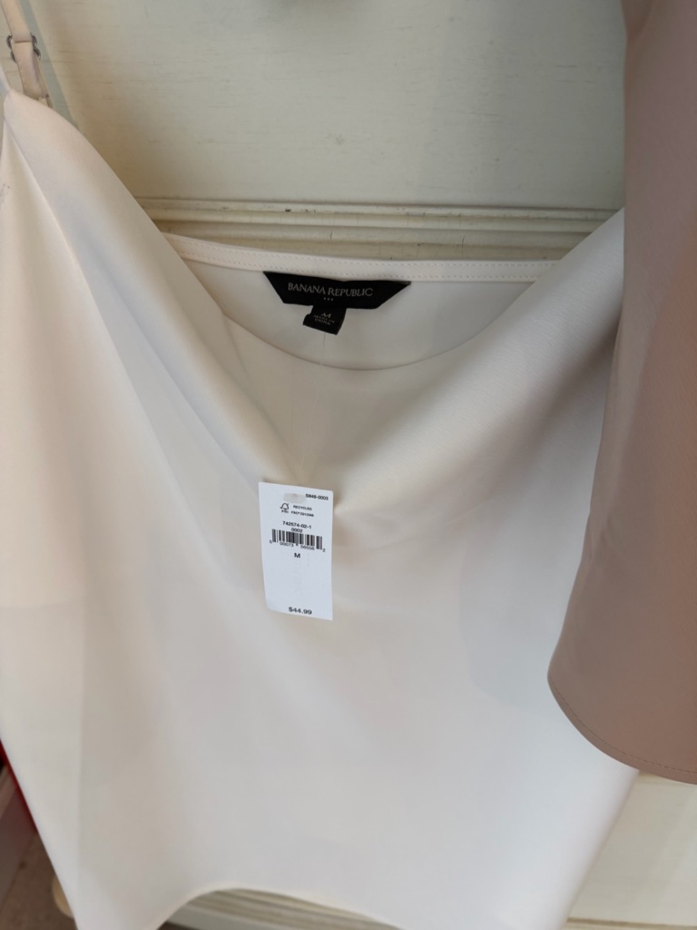 (3) Banana Republic (ivory, black, camel) Satin Cowl Neck Camisoles NWT - Picture 2 of 5